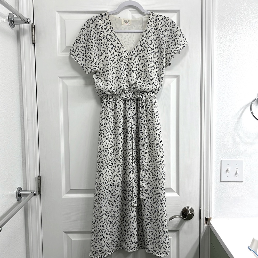 Sienna Sky blue floral dress